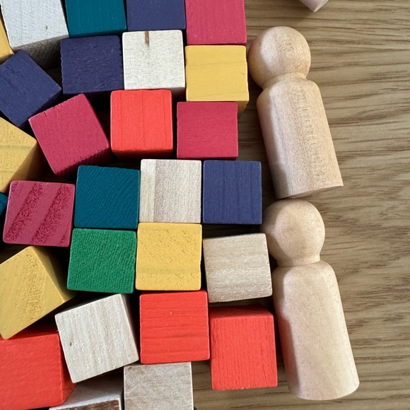 Colorful Wooden Building Blocks Set - Picture 2 of 8